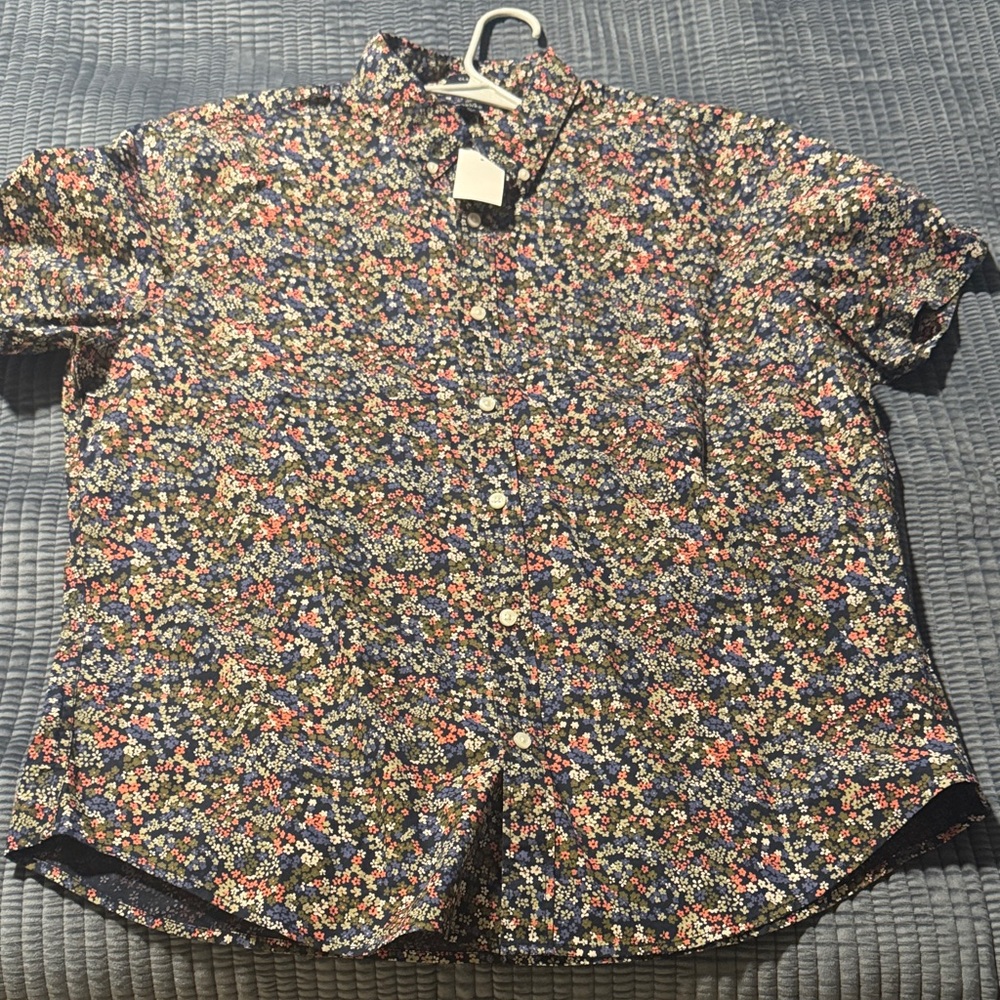 J. Crew Navy Floral Men's Shirt